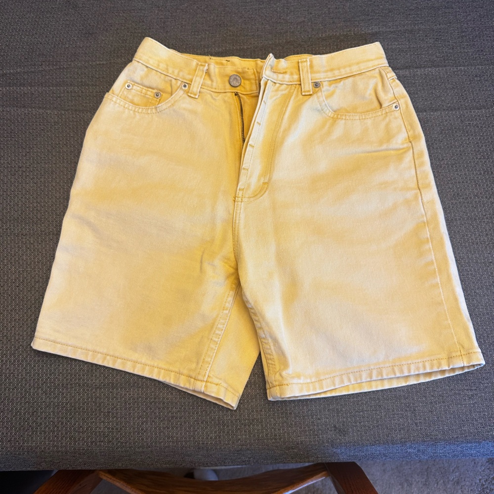 Jordache Bright Yellow Denim Shorts